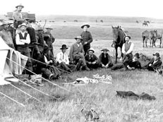 Cowboys at Roundup Camp